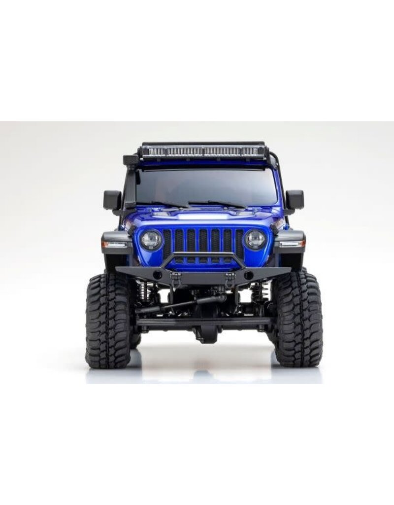 KYOSHO KYO32528MB MINI-Z 4X4 READYSET JEEP WRANGLER UNLIMITED RUBICON: OCEAN BLUE METALLIC