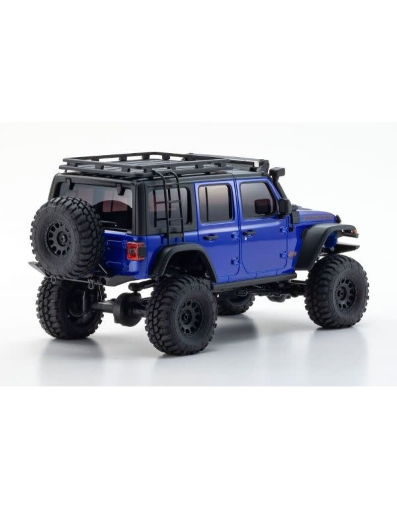 KYOSHO KYO32528MB MINI-Z 4X4 READYSET JEEP WRANGLER UNLIMITED RUBICON: OCEAN BLUE METALLIC