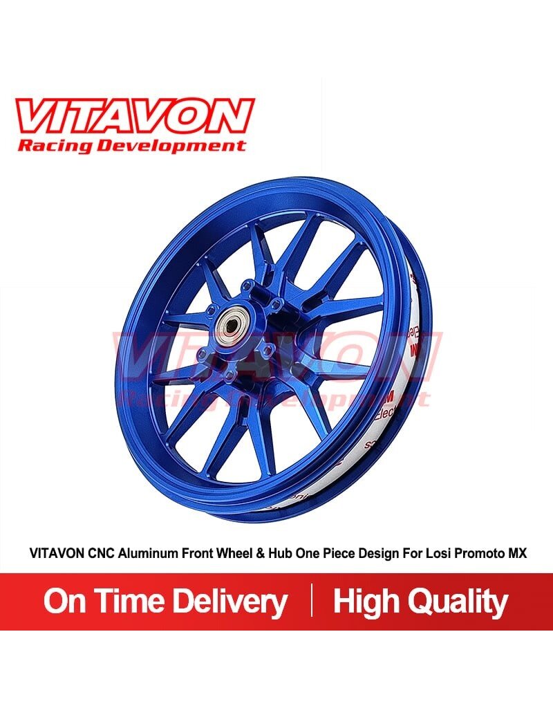 VITAVON VTNPROM020 FRONT WHEEL AND HUB FOR PROMOTO MX BLUE