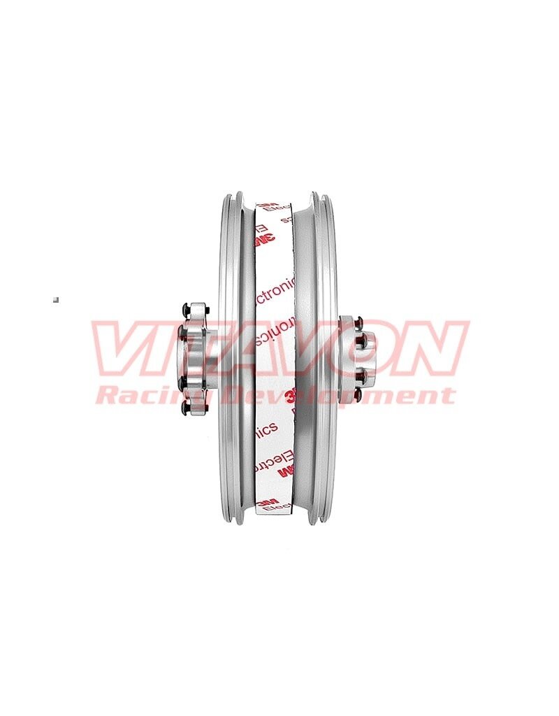 VITAVON VTNPROM017 REAR WHEEL AND HUB FOR PROMOTO MX SILVER