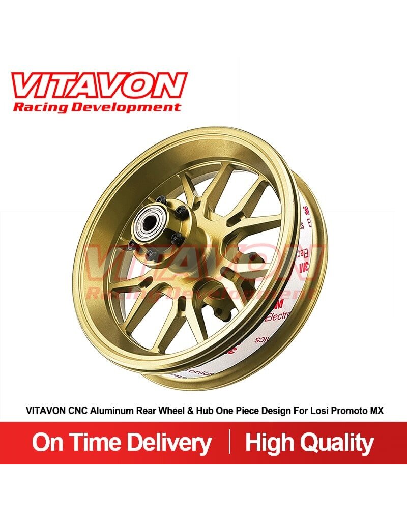 VITAVON VTNPROM018 REAR WHEEL AND HUB FOR PROMOTO MX GOLD