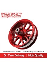 VITAVON VTNPROM022 REAR WHEEL AND HUB FOR PROMOTO MX RED