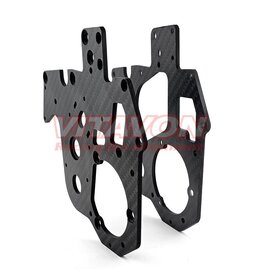 VITAVON VTNPROM057 CARBON FIBER CHASSIS PLATES FOR PROMOTO MX BLACK