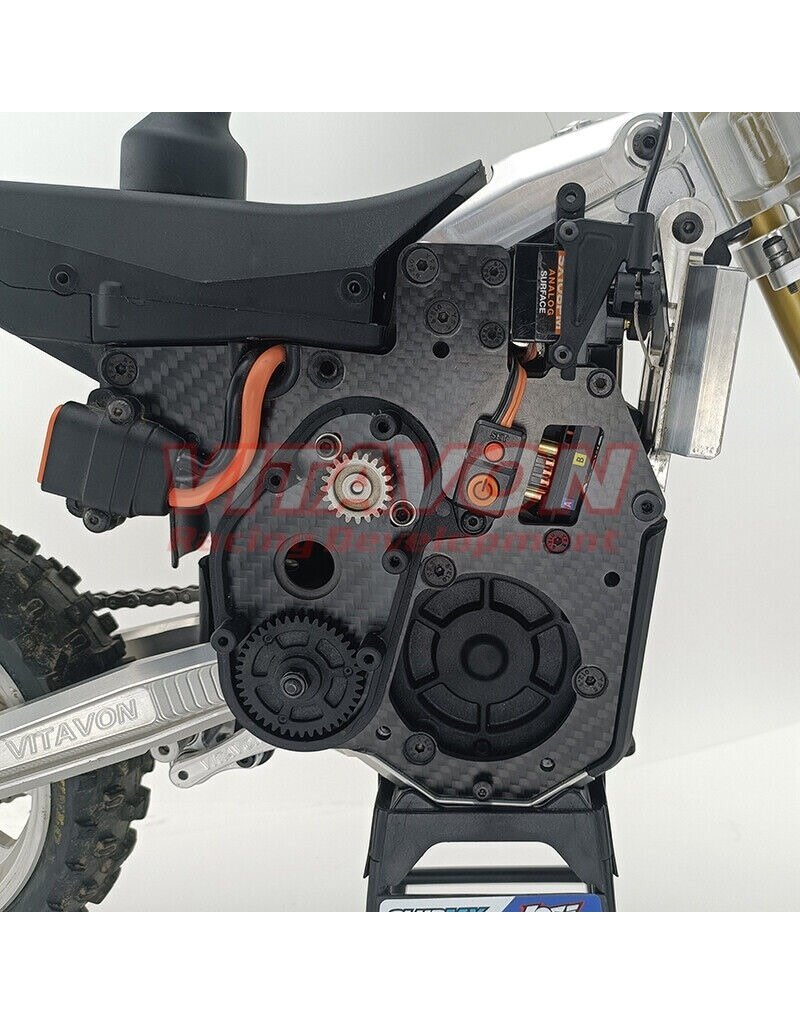 VITAVON VTNPROM057 CARBON FIBER CHASSIS PLATES FOR PROMOTO MX BLACK