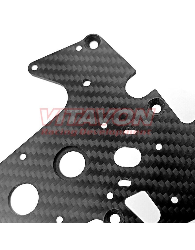 VITAVON VTNPROM057 CARBON FIBER CHASSIS PLATES FOR PROMOTO MX BLACK