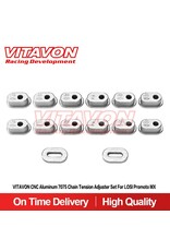 VITAVON VTNPROM044 CHAIN TENSION ADJUSTER SET FOR PROMOTO MX SILVER