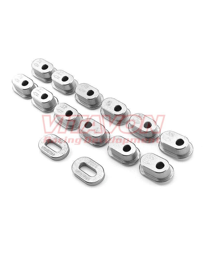 VITAVON VTNPROM044 CHAIN TENSION ADJUSTER SET FOR PROMOTO MX SILVER