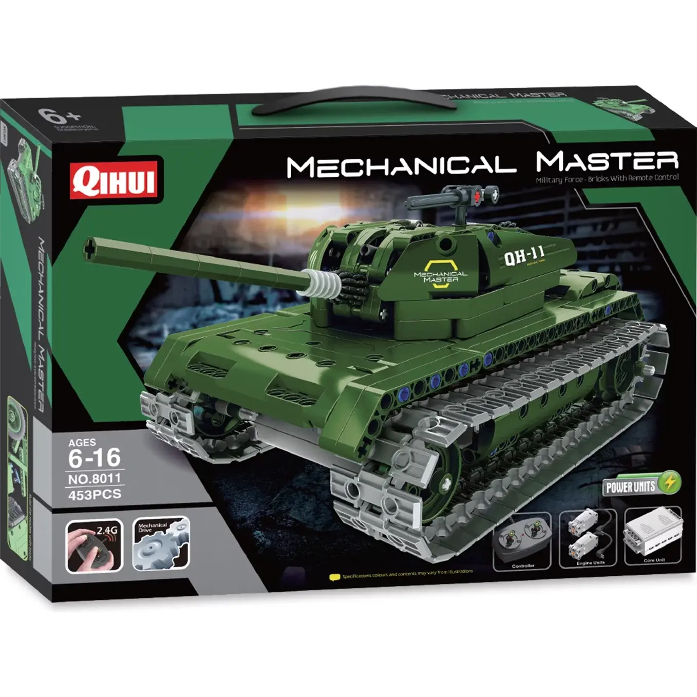 QIH08011 TECH BRICKS R/C TANK