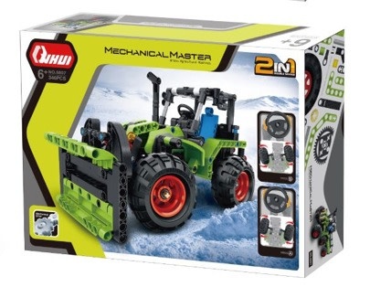 QIH06807 TECH BRICKS FARM TRACTOR/SNOW PLOW