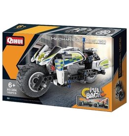 QIHUI QIH05806 TECH BRICKS PULL BACK MOTORCYCLE 193PCS