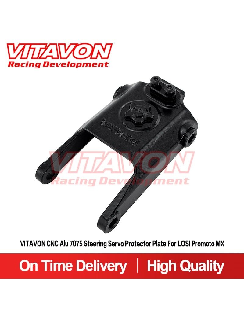 VITAVON VTNPROM049 STEERING SERVO PROTECTOR PLATE FOR PROMOTO BLACK