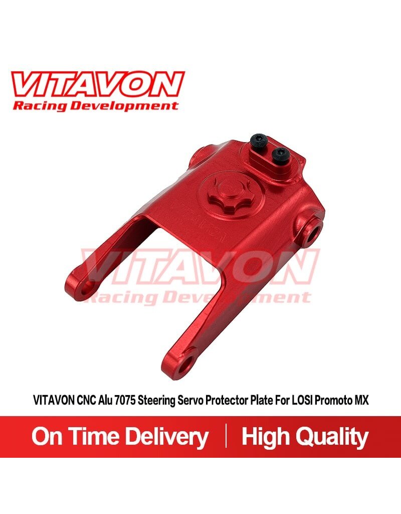 VITAVON VTNPROM051 STEERING SERVO PROTECTOR PLATE FOR PROMOTO RED