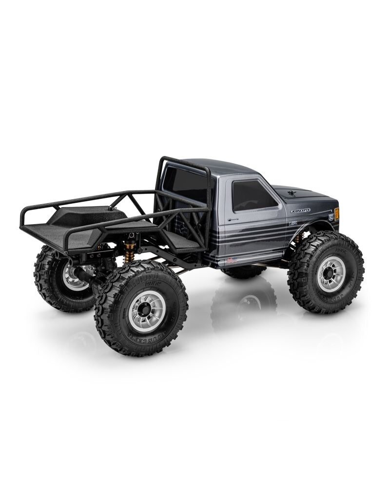 JCONCEPTS JCO0485 TUCK 1989 FORD F-150 ROCK CRAWLER BODY (CAB ONLY) (CLEAR) (12.3")