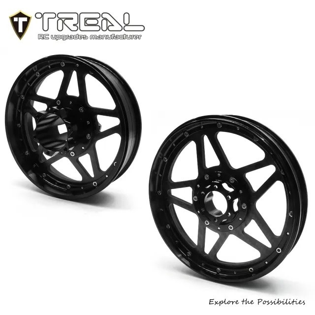 TRLX003XAZJP1 PROMOTO WHEEL SET FRONT AND REAR ALUMINUM AND CARBON FIBER BLACK