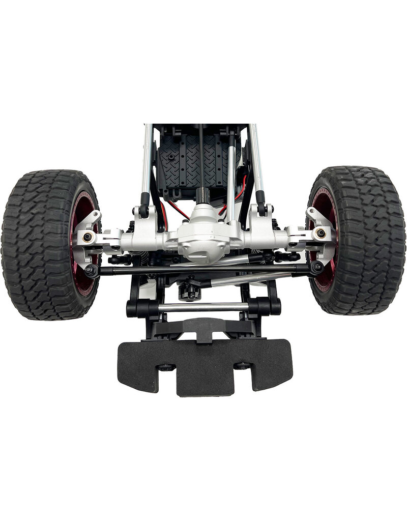 RACERS EDGE RCE1970S SILVER ALUMINUM AXLE HOUSING SET (FRONT & REAR) FOR CEN FORD F-450 TRUCKS