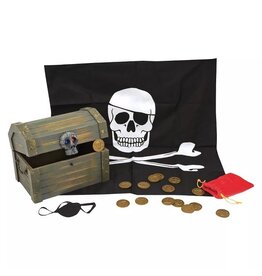MELISSA & DOUG MD2576 WOODEN PIRATE CHEST