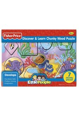 FISHER PRICE FP 30558-2 DISCOVER & LEARN CHUNKY WOOD PUZZLE