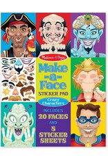 MELISSA & DOUG MD4237 MAKE-A-FACE STICKER PAD - CRAZY CHARACTERS