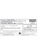 KYOSHO KYOMZW411B FRICTION SHOCK SET FOR MR-03MM / LL / MR