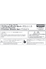 KYOSHO KYOMZW411B FRICTION SHOCK SET MR-03 MR-02ASF