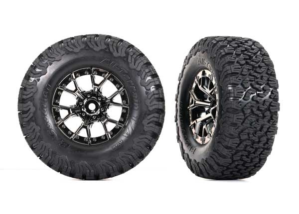 TRA10187-BLKCR T&W BLK CHRM WHL BFG AT TA KO2 REAR