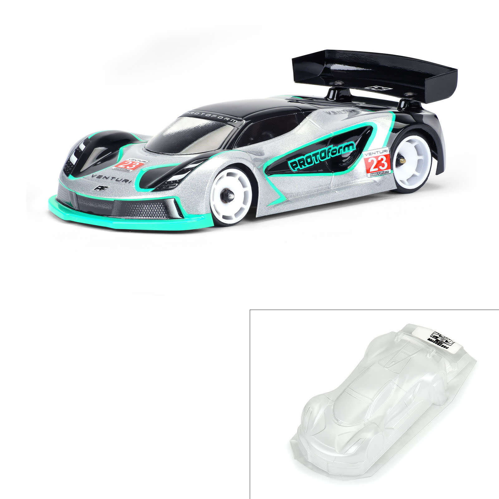 PRM159320 1/28 VENTURI GT WEIGHT CLEAR BODY MINI-Z