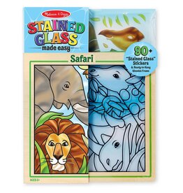 MELISSA & DOUG MD9436 PEEL AND PRESS STAINED GLASS STICKER SET: SAFARI