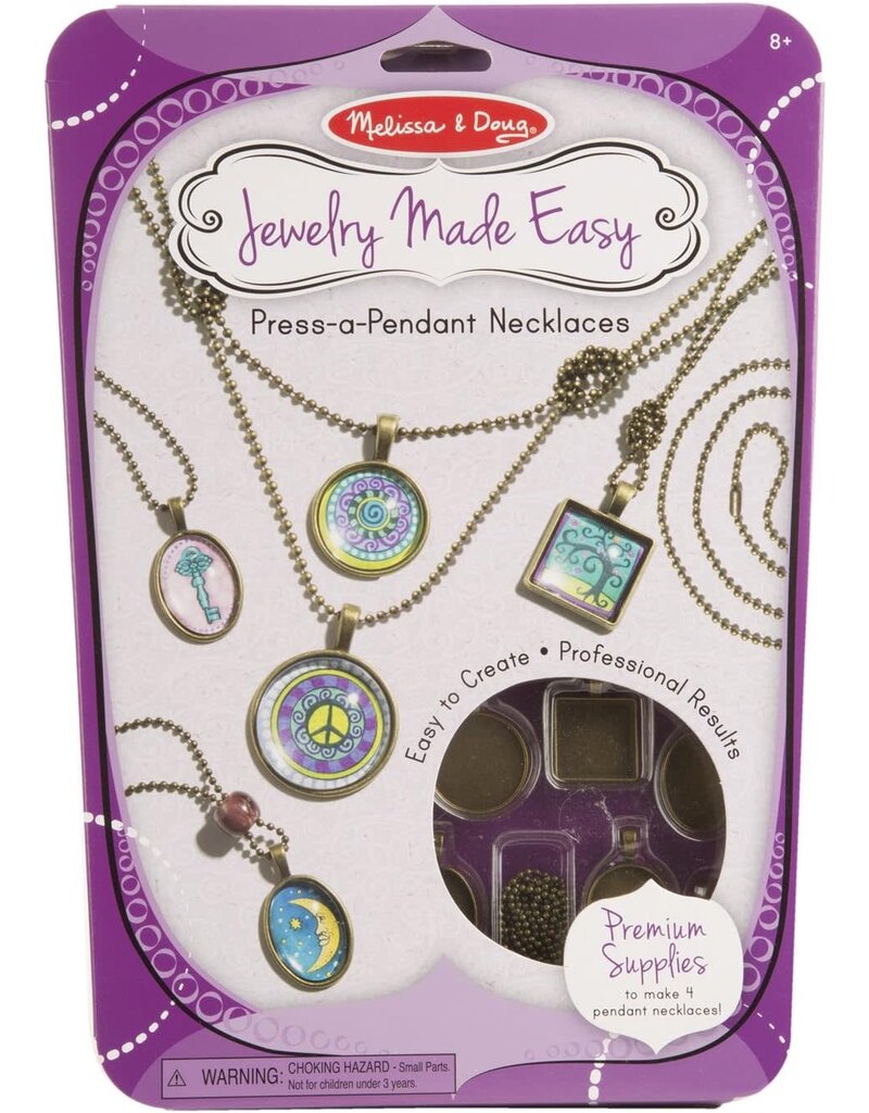 MELISSA & DOUG MD9471 JEWELRY MADE EASY: PRESS-A-PENDANT NECKLACES