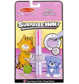 MELISSA & DOUG MD5285 ON-THE-GO SURPRIZE INK: PETS GAME BOOK