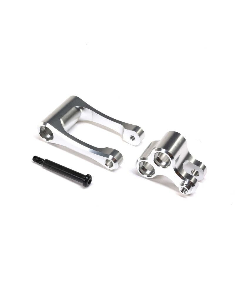 LOSI LOS364001 ALUMINUM KNUCKLE AND PULL ROD SILVER PROMOTO