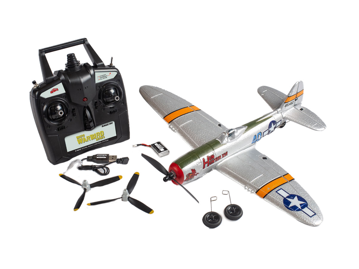RGRA1307 - P-47 Thunderbolt Micro RTF Airplane With PASS