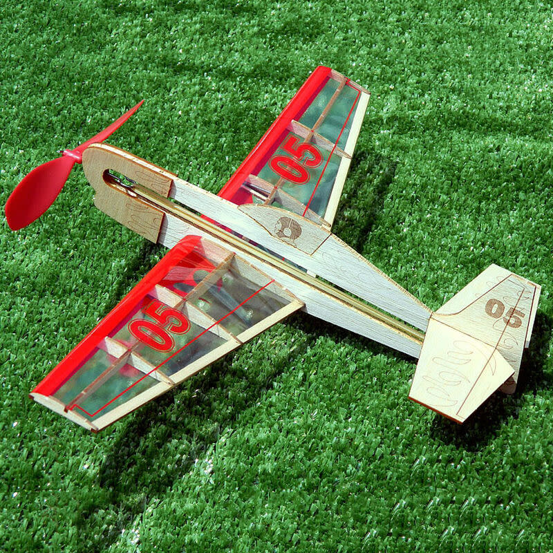 Stunt Flyer - Balsa Motorplane Mini Model