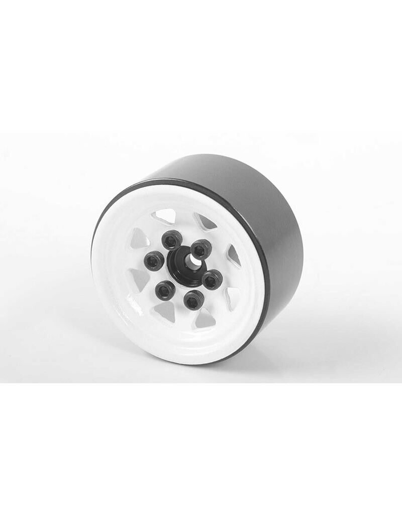 RC4WD RC4Z-W0111 STAMPED STEEL 1.0'' STOCK BEADLOCK WHEELS (WHITE)