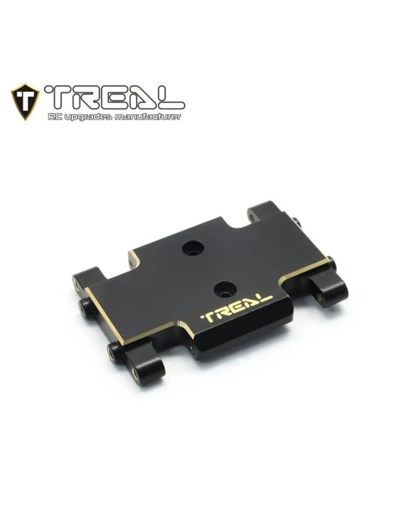 TREAL TRLX003SDM12R BRASS CENTER SKID PLATE FOR AX24 BLACK