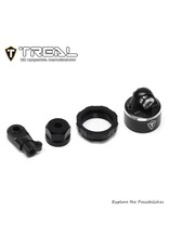 TREAL TRLX003YLURPV ALUMINUM SHOCK CAP AND BOTTOM RETAINER FOR PROMOTO BLACK