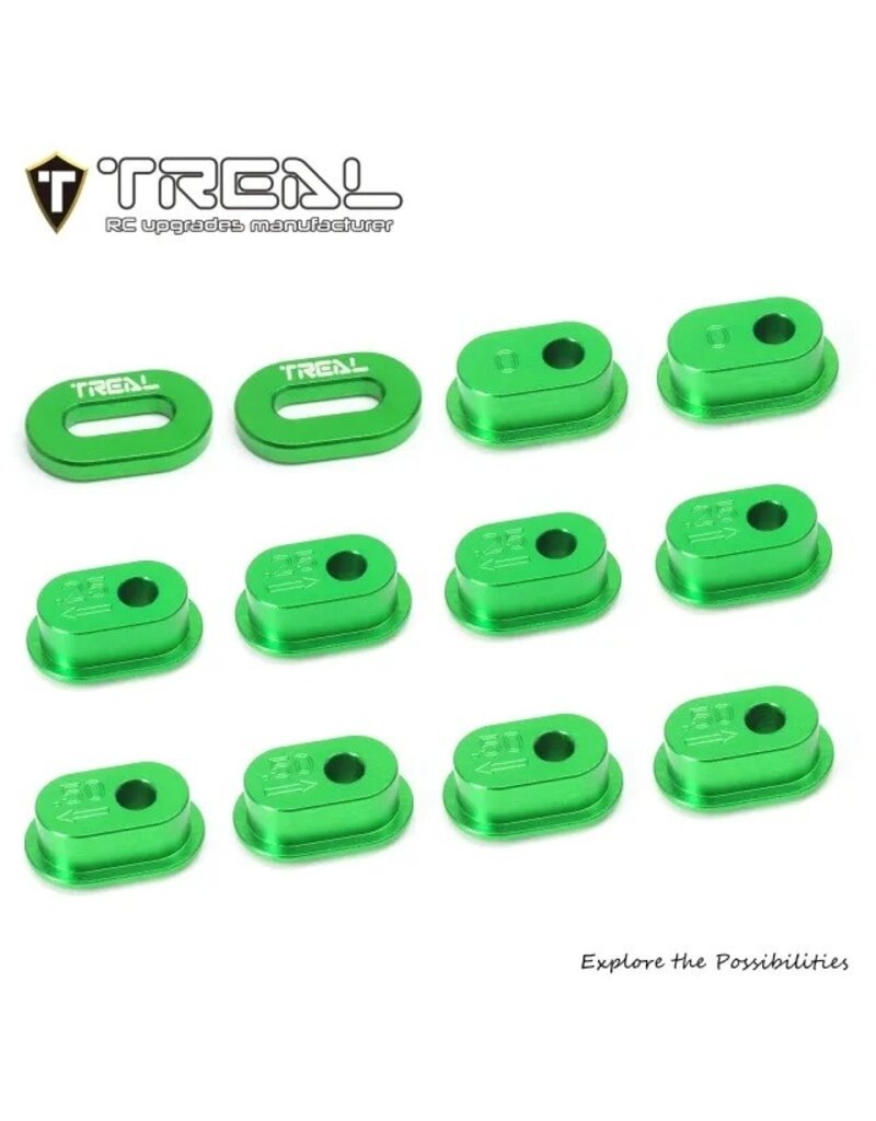 TREAL TRLX003YGRZ01 ALUMINUM CHAIN TENSION ADJUSTER FOR PROMOTO GREEN