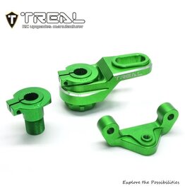 TREAL TRLX003YM2JX3 ALUMINUM SERVO HORN 25T/23T SPRING DESIGN ASSEMBLY FOR PROMOTO GREEN
