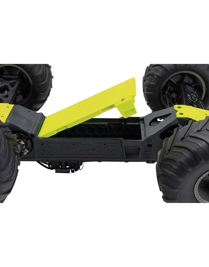 ARRMA ARA3230ST1 GORGON 1/10 SCALE 2WD MONSTER TRUCK 550 MEGA RTR: YELLOW/ GREEN