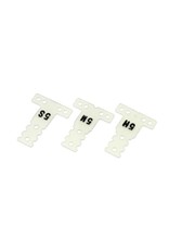 KYOSHO KYOMZW437 FRP REAR SUSPENSION PLATE SET FOR MR-03/04 (MM/LM): SOFT, MEDIUM, HARD
