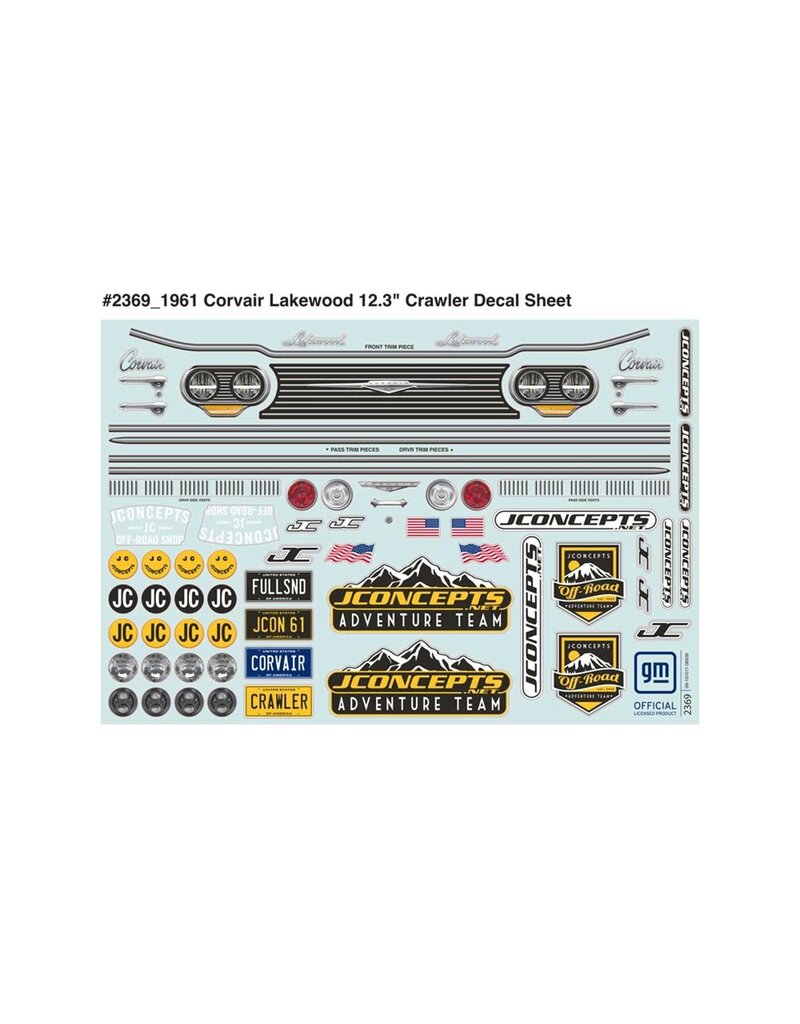 JCONCEPTS JCO0480 1961 CORVAIR LAKEWOOD TRIMMED W/ DECALS