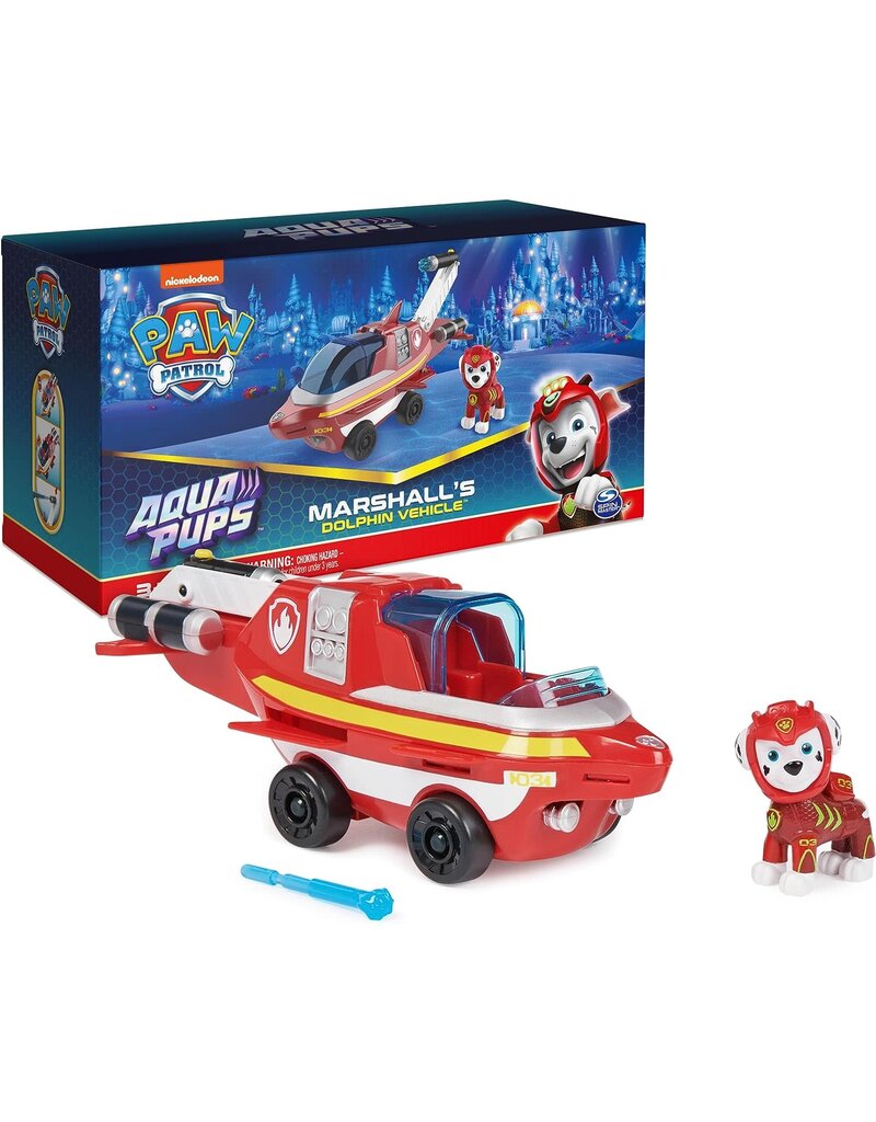 PAW PATROL SPNM6066417/20140892 PAW PATROL AQUA PUPS MARSHALL'S DOLPHIN VEHICLE