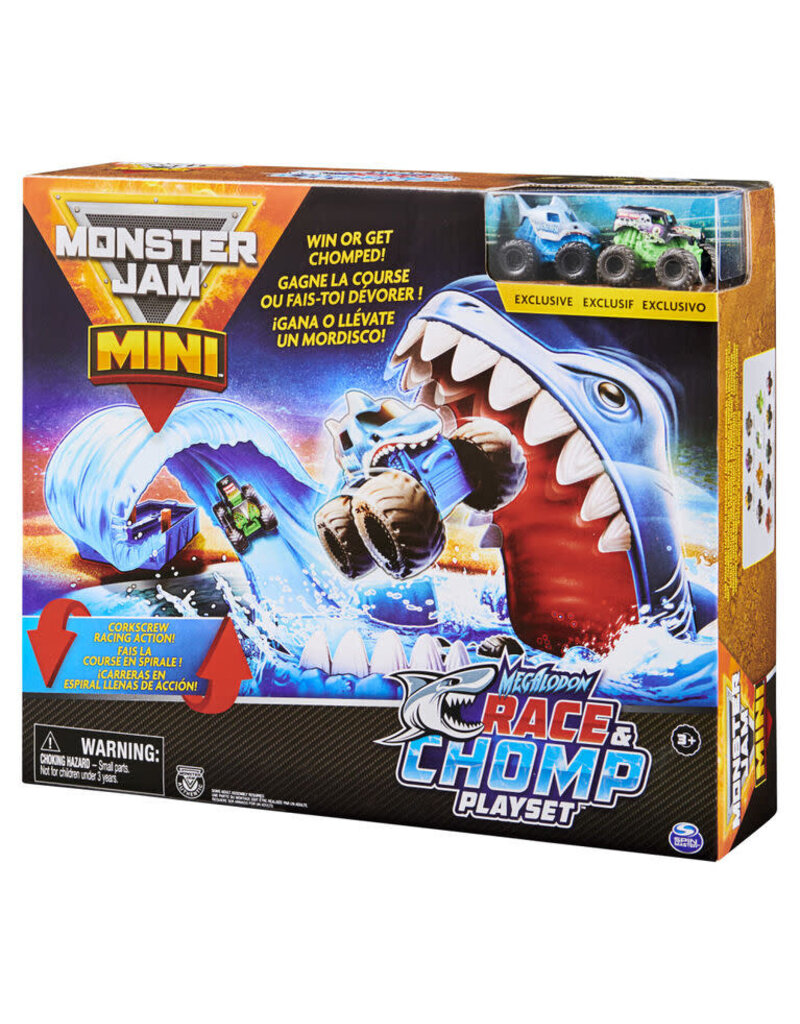 MONSTER JAM SPNM6060718/20131052 MONSTER JAM MINI MEGALODON RACE AND CHOMP PLAYSET