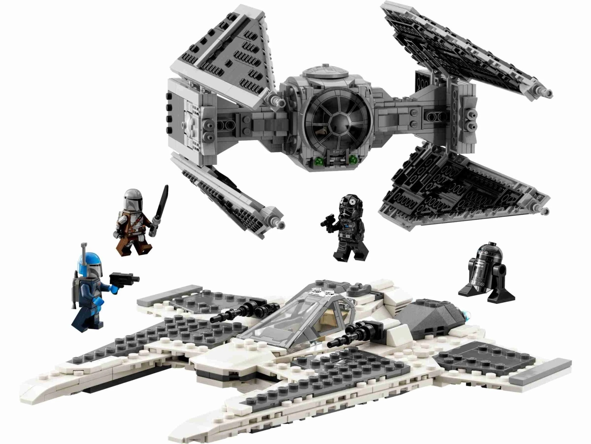 LEGO 75348 STAR WARS MANDALORIAN FANG FIGHTER VS TIE INTERCEPTOR