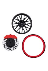 POWER HOBBY PHB5528BLACK METAL STEERING TRANSMITTER WHEEL BLACK FOR TRAXXAS TQI RADIO