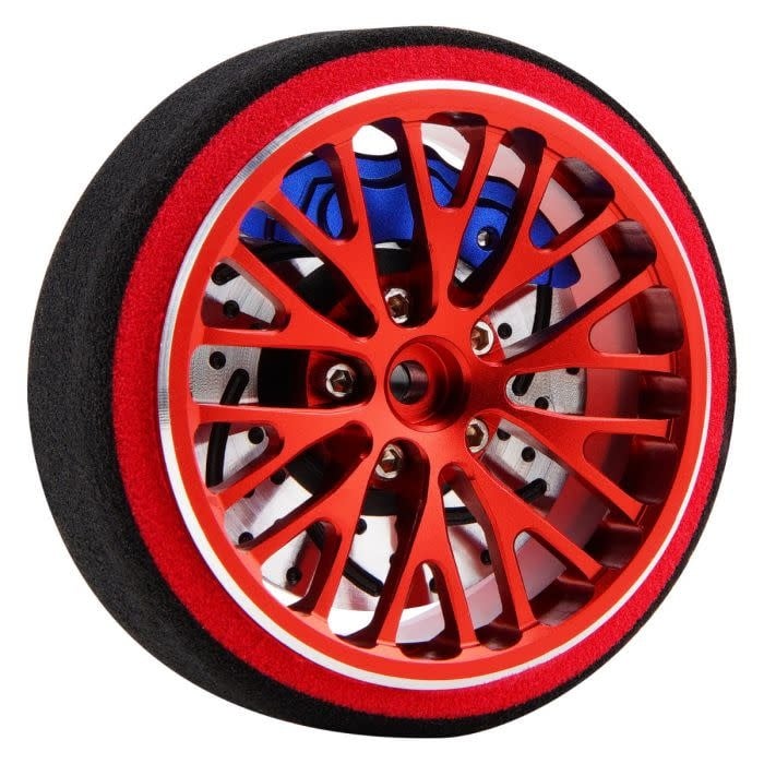 PHB5528RED METAL STEERING TRANSMITTER WHEEL RED FOR TRAXXAS TQI RADIO