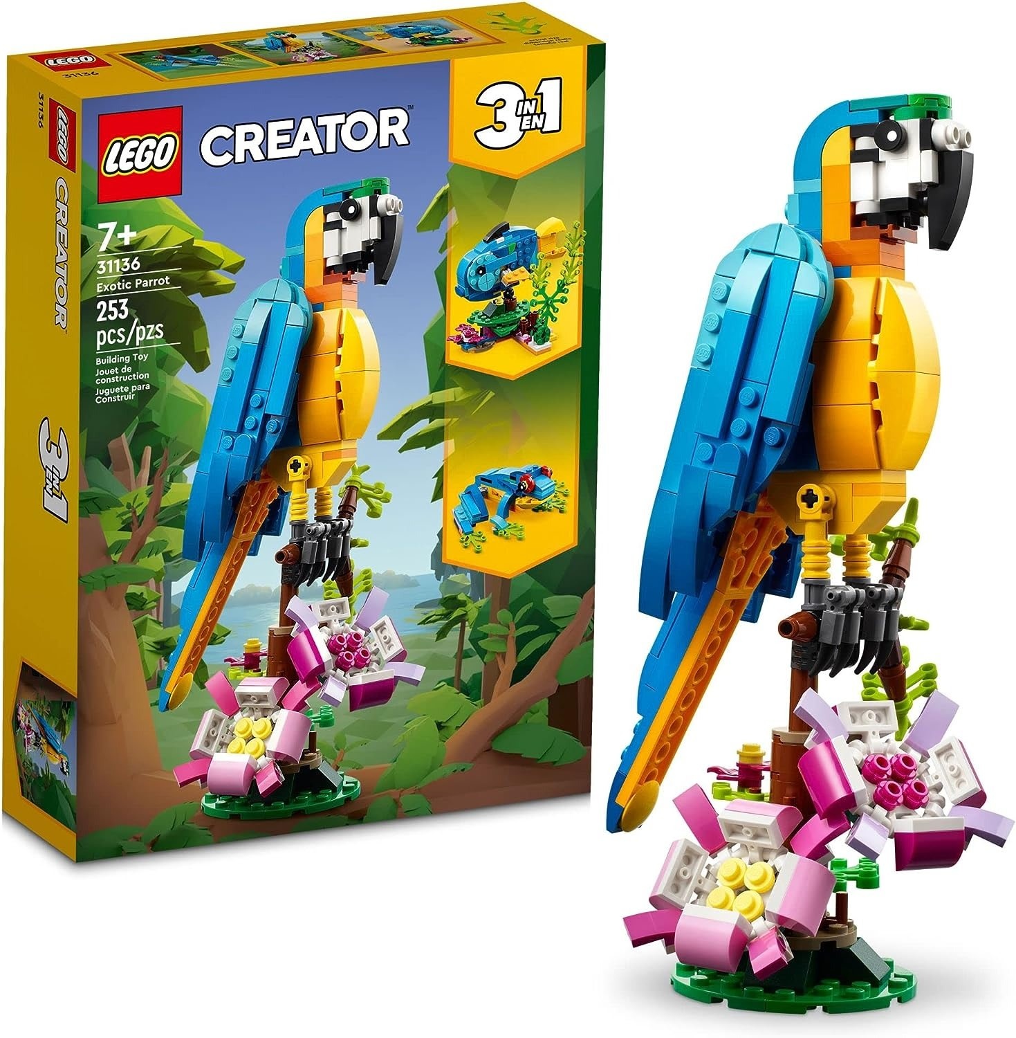LEGO 31136 CREATOR EXOTIC PARROT 253PCS - My Tobbies - Toys & Hobbies