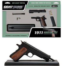 GOAT GUN GOA1911-BLACK MINIATURE  1/3 SCALE DIE-CAST 1911 NON-FIRING MODEL KIT