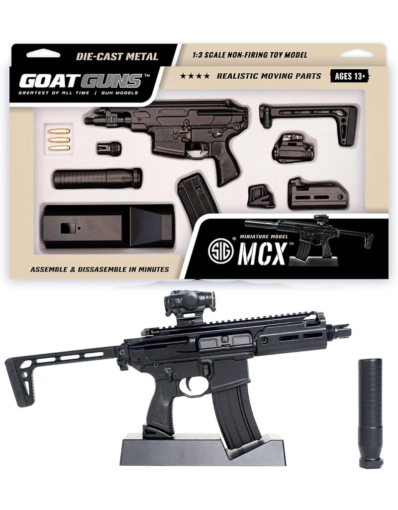 GOAT GUN GOAMCX-BLACK 1/3 SCALE DIE-CAST SIG MCX NON-FIRING MODEL KIT