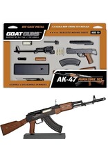 GOAT GUN GOAAK-BLACK MINIATURE 1/3 SCALE DIE-CAST AK-47 NON-FIRING MODEL KIT