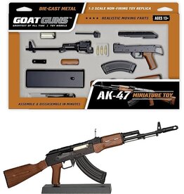 GOAT GUN GOAAK-BLACK MINIATURE 1/3 SCALE DIE-CAST AK-47 NON-FIRING MODEL KIT